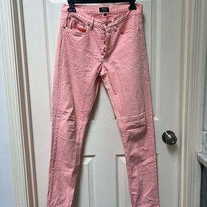 Auth. APC petite standard Jean Droit Etroit sz 28 Pink Jeans
